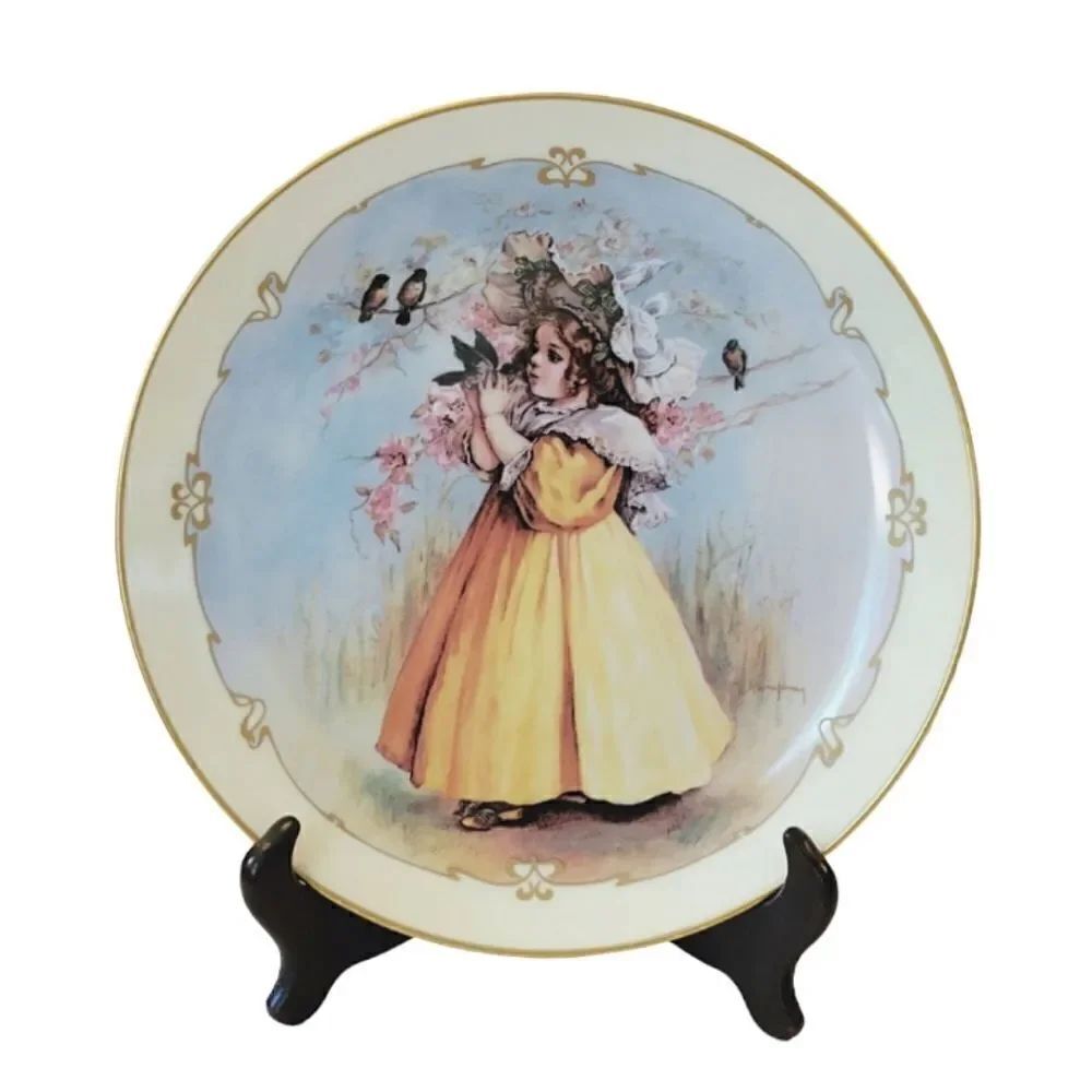 Vintage Little Ladies The Little Captive By Maud Humphrey Bogart Porcelain Plate